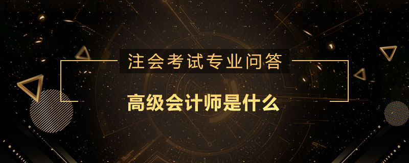 高级会计师是什么