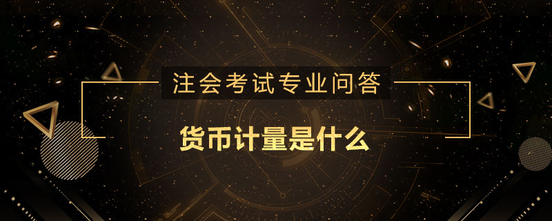 貨幣計(jì)量是什么