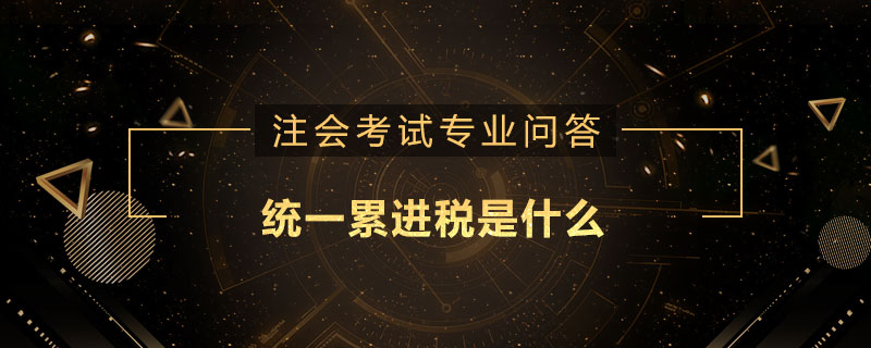 统一累进税是什么