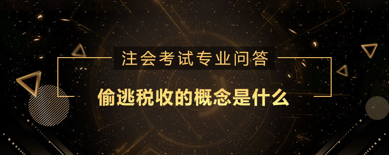 偷逃税收的概念是什么