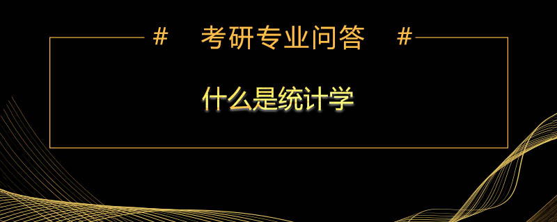 <b>什么是统计学</b>