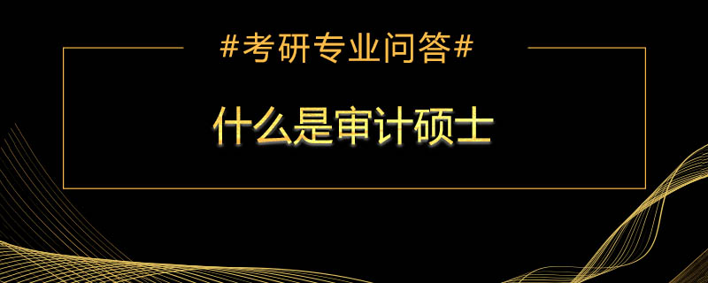 什么是审计硕士