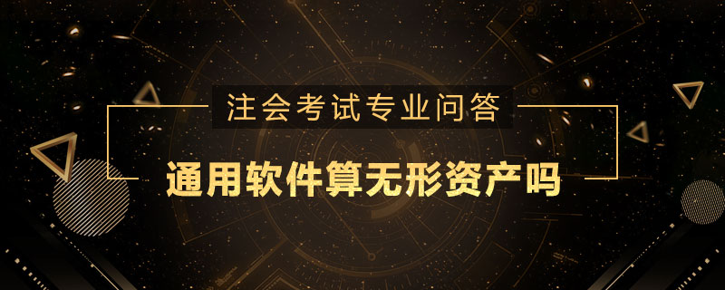 通用软件算无形资产吗