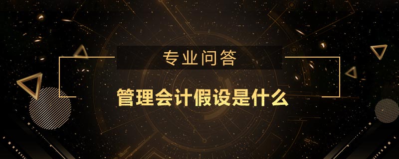 管理會計(jì)假設(shè)是什么