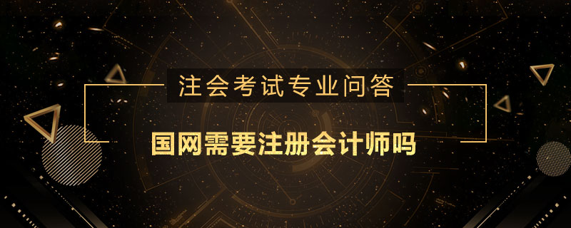国网需要注册会计师吗