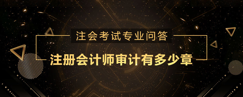 注册会计师审计有多少章