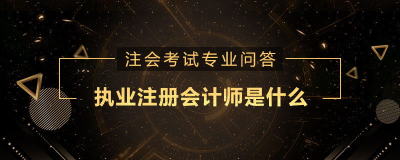 执业注册会计师是什么