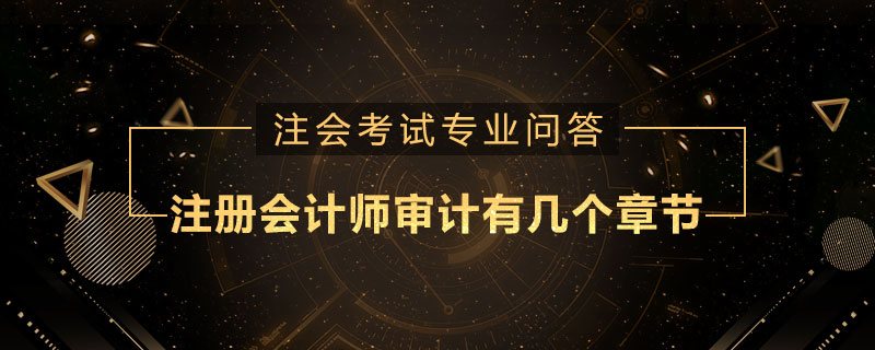 注册会计师审计有几个章节