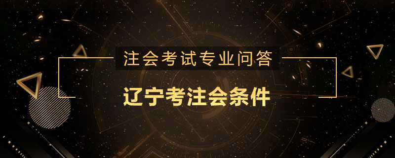 辽宁考注会条件