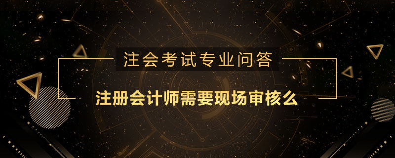 注册会计师需要现场审核么