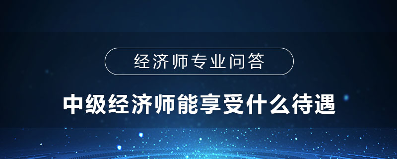 中级经济师能享受什么待遇