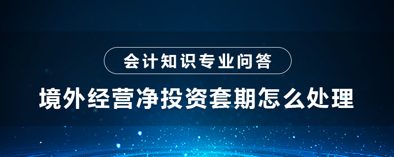 境外經(jīng)營(yíng)凈投資套期怎么處理