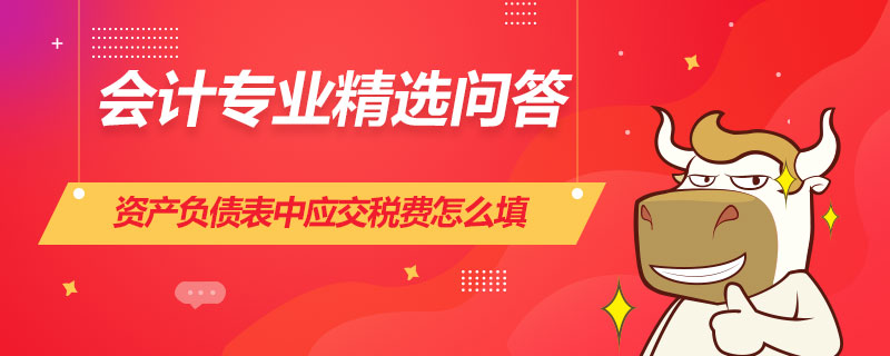 资产负债表中应交税费怎么填