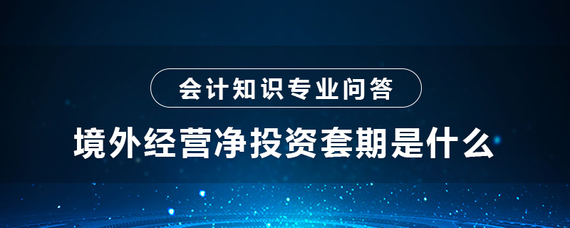 境外經(jīng)營(yíng)凈投資套期是什么