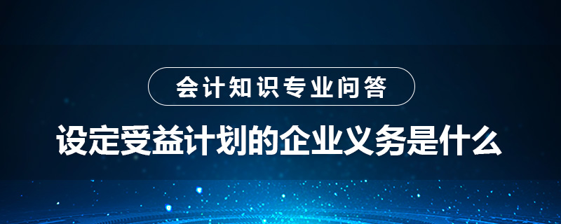 設(shè)定受益計(jì)劃的企業(yè)義務(wù)是什么