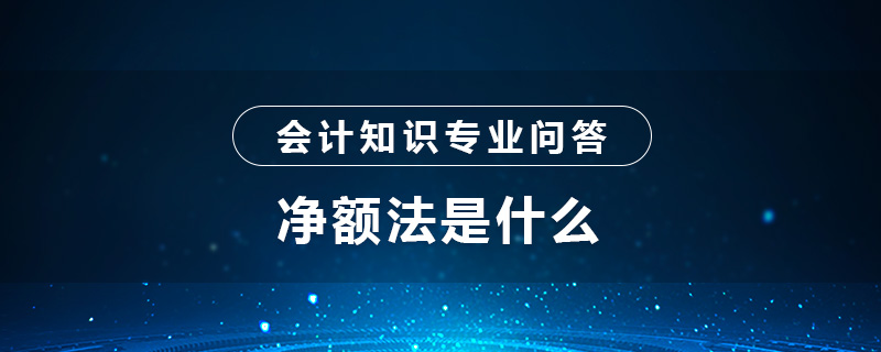 净额法是什么
