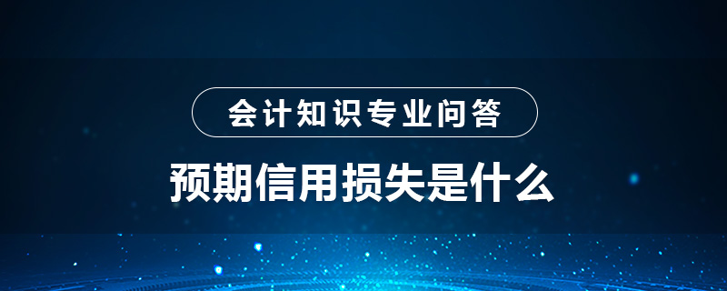 預(yù)期信用損失是什么