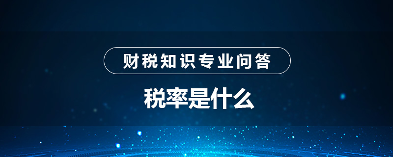 税率是什么