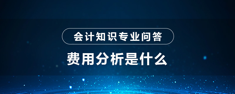 费用分析是什么