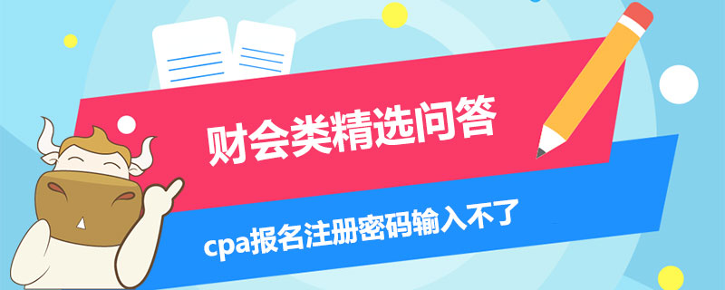 cpa报名注册密码输入不了