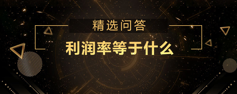 利润率等于什么