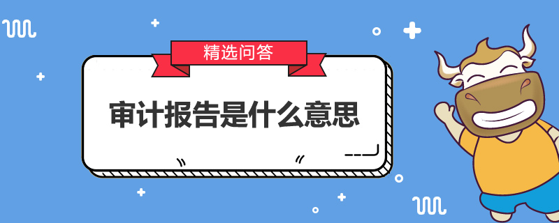 审计报告是什么意思