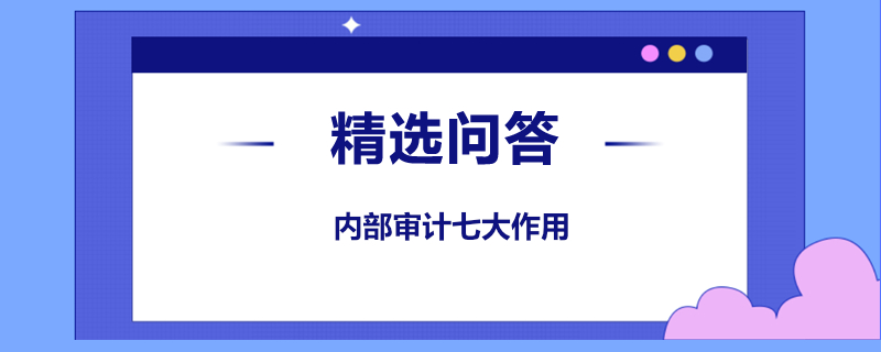 內(nèi)部審計(jì)七大作用是什么