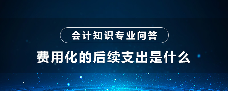 費(fèi)用化的后續(xù)支出是什么