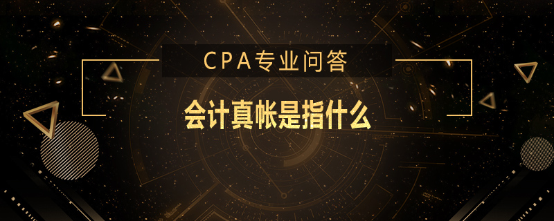 会计真帐是指什么